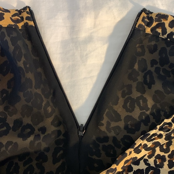 Michael Kors leopard print silk lined A line skirt EUC - Picture 6 of 7